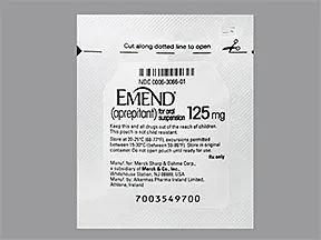 Emend 125 mg (25 mg/mL final conc.) oral suspension