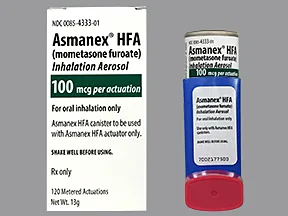 Asmanex HFA 100 mcg/actuation aerosol inhaler
