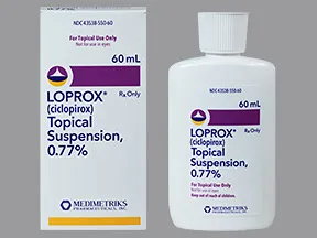 Loprox (as olamine) 0.77 % topical suspension