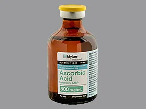 ascorbic acid (vitamin C) 500 mg/mL injection solution