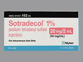 Sotradecol 1 % (10 mg/mL) intravenous solution