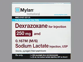 dexrazoxane HCl 250 mg intravenous solution
