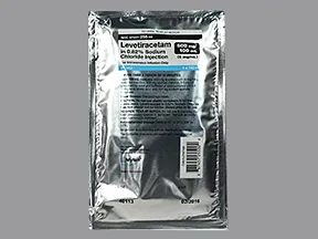 levetiracetam 500 mg/100 mL in sodium chloride (iso-osm) IV piggyback