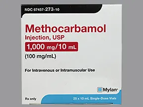 methocarbamol 100 mg/mL injection solution