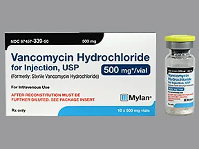 vancomycin 500 mg intravenous solution
