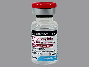 fosphenytoin 500 mg PE/10 mL injection solution