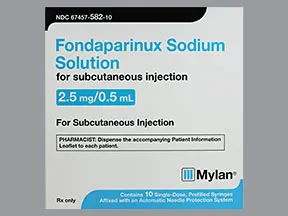 fondaparinux 2.5 mg/0.5 mL subcutaneous solution syringe