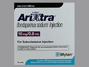 Arixtra 10 mg/0.8 mL subcutaneous solution syringe