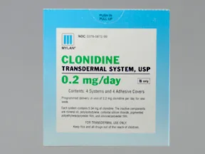 clonidine 0.2 mg/24 hr weekly transdermal patch