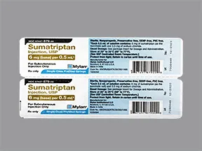 sumatriptan 6 mg/0.5 mL subcutaneous syringe