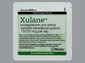 Xulane 150 mcg-35 mcg/24 hr transdermal patch