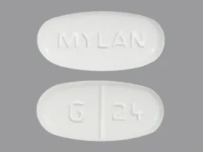 This medicine is a white, oval, scored, tablet imprinted with 