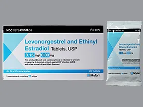 levonorgestrel 0.15 mg-ethinyl estradiol 0.03 mg tablet
