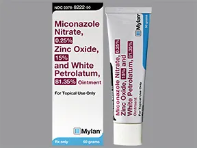 miconazole nit 0.25 %-zinc ox 15 %-petrolatum 81.35 % topical ointment