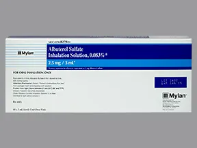 albuterol sulfate 2.5 mg/3 mL (0.083 %) solution for nebulization