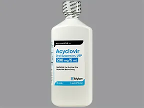 acyclovir 200 mg/5 mL oral suspension