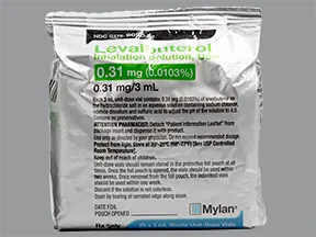 levalbuterol 0.31 mg/3 mL solution for nebulization