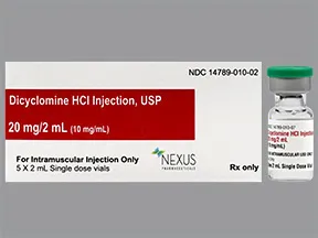 dicyclomine 10 mg/mL intramuscular solution