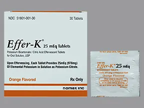 Effer-K 25 mEq effervescent tablet