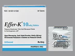 Effer-K 10 mEq effervescent tablet