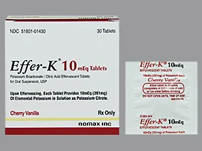 Effer-K 10 mEq effervescent tablet