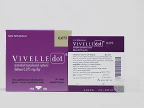 Vivelle-Dot 0.075 mg/24 hr transdermal patch