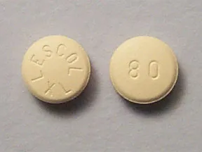 Lescol XL 80 mg tablet,extended release