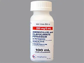 amoxicillin 250 mg-potassium clavulanate 62.5 mg/5 mL oral suspension