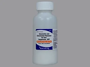amoxicillin 600 mg-potassium clavulanate 42.9 mg/5 mL oral suspension