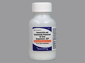 amoxicillin 600 mg-potassium clavulanate 42.9 mg/5 mL oral suspension