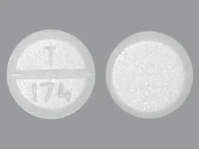 This medicine is a white, round, scored, tablet imprinted with 