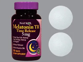 melatonin ER 5 mg-pyridoxine HCl (B6) 10 mg tab, immed-extend release