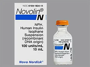 Novolin N NPH U-100 Insulin isophane 100 unit/mL subcutaneous susp
