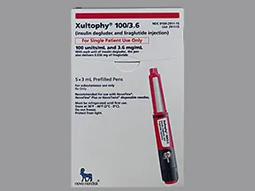 Xultophy 100/3.6  100 unit-3.6 mg/mL (3 mL) subcutaneous insulin pen