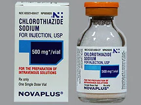 chlorothiazide sodium 500 mg intravenous solution