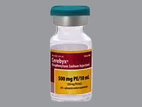 Cerebyx 500 mg PE/10 mL injection solution