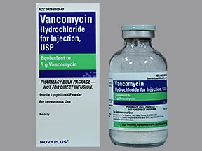 vancomycin 5 gram intravenous solution