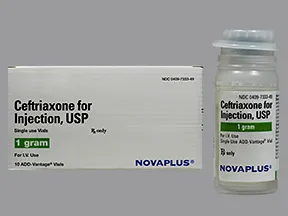 ceftriaxone 1 gram intravenous solution