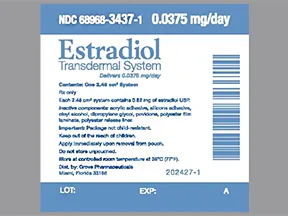 estradiol 0.0375 mg/24 hr semiweekly transdermal patch