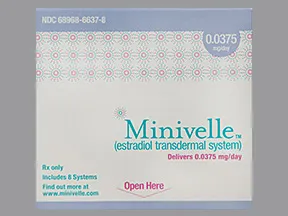 Minivelle 0.0375 mg/24 hr transdermal patch