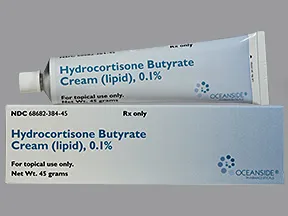 hydrocortisone butyrate-emollient 0.1 % topical cream