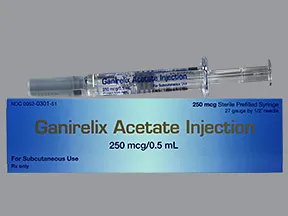 ganirelix 250 mcg/0.5 mL subcutaneous syringe