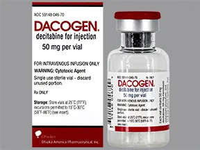 Dacogen 50 mg intravenous solution