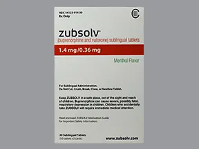 Zubsolv 1.4 mg-0.36 mg sublingual tablet