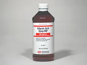 valproic acid (as sodium salt) 250 mg/5 mL oral solution