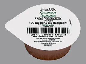 Children's Ibuprofen 100 mg/5 mL oral suspension