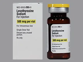 levothyroxine 500 mcg intravenous powder for solution