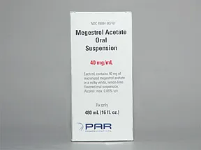 megestrol 400 mg/10 mL (40 mg/mL) oral suspension