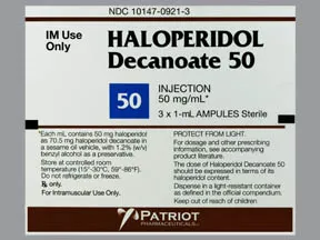 Dosing for haldol decanoate