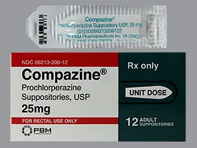 Compazine 25 mg rectal suppository